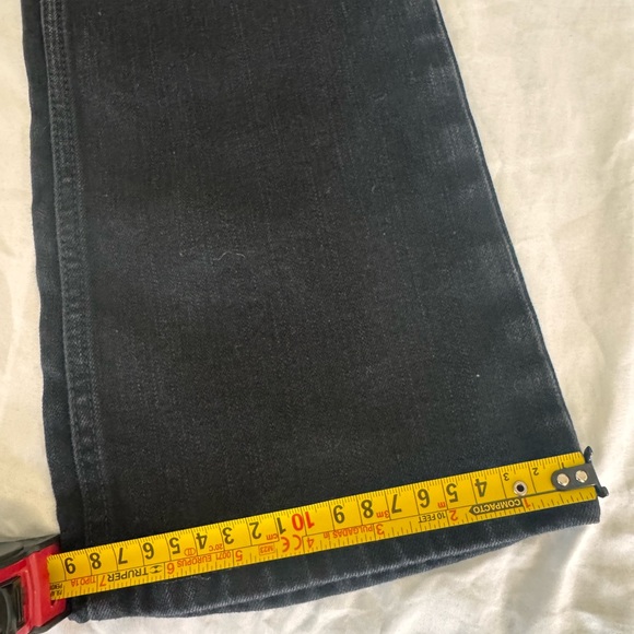 Calvin Klein Black Straight-Leg High-Rise Jeans - Size 27 - Picture 8 of 9